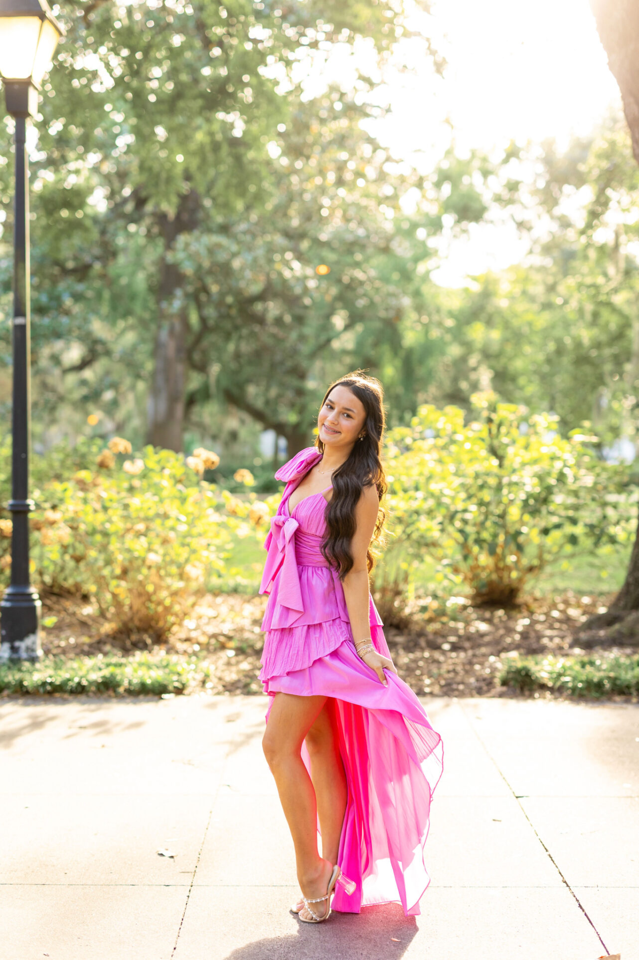 High School Girl is having her portraits done by Abi